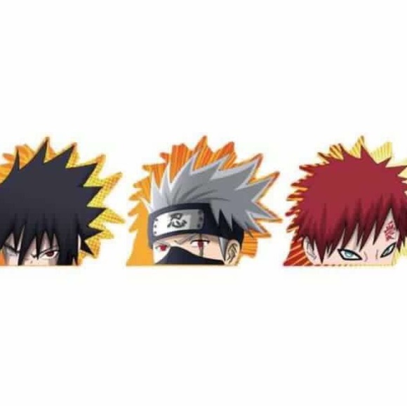 Art Naruto Peeker Of Sasuke Kakashi And Gaara Decal Poshmark